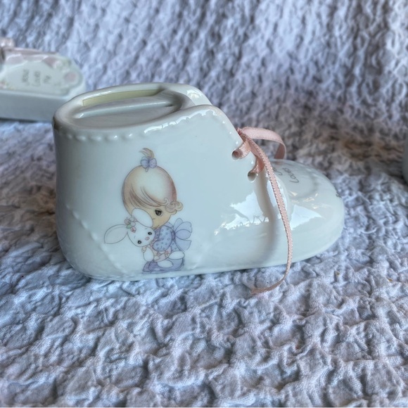 Vintage Enesco Precious Moments night lite Jesus Loves me figurine lot - Picture 5 of 13